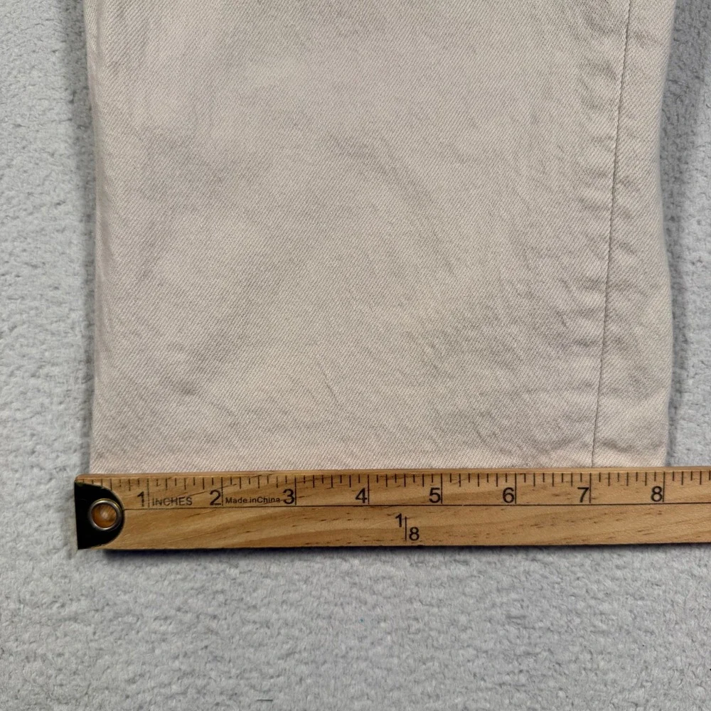 Abercrombie & Fitch 90s Straight Ultra High Rise Jeans Womens 16L Tan Neutral - Picture 8 of 8